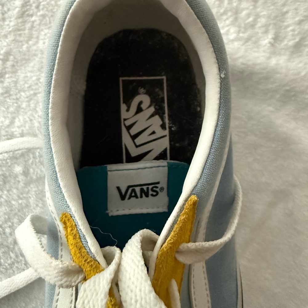 Vans Old Skool Color Block Blue Teal Yellow Magenta Sneakers 7.5 - Picture 8 of 9